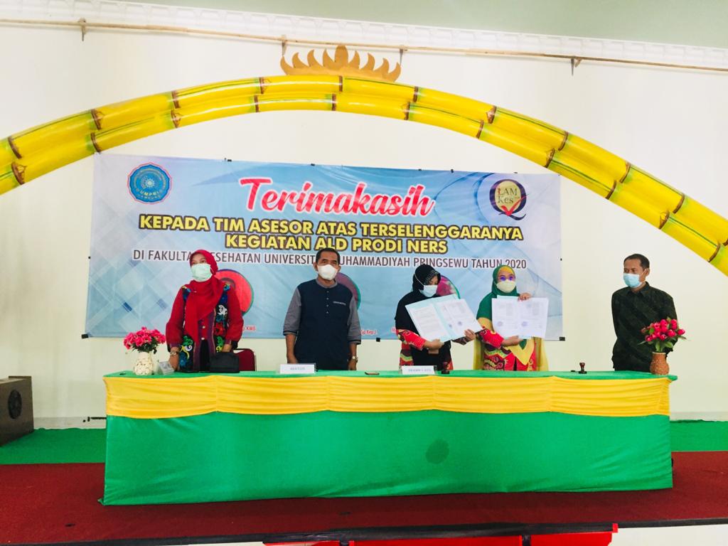 Penutupan Assesmen Lapangan Daring Program studi Ners Universitas Muhammadiyah Pringsewu tahun 2020.