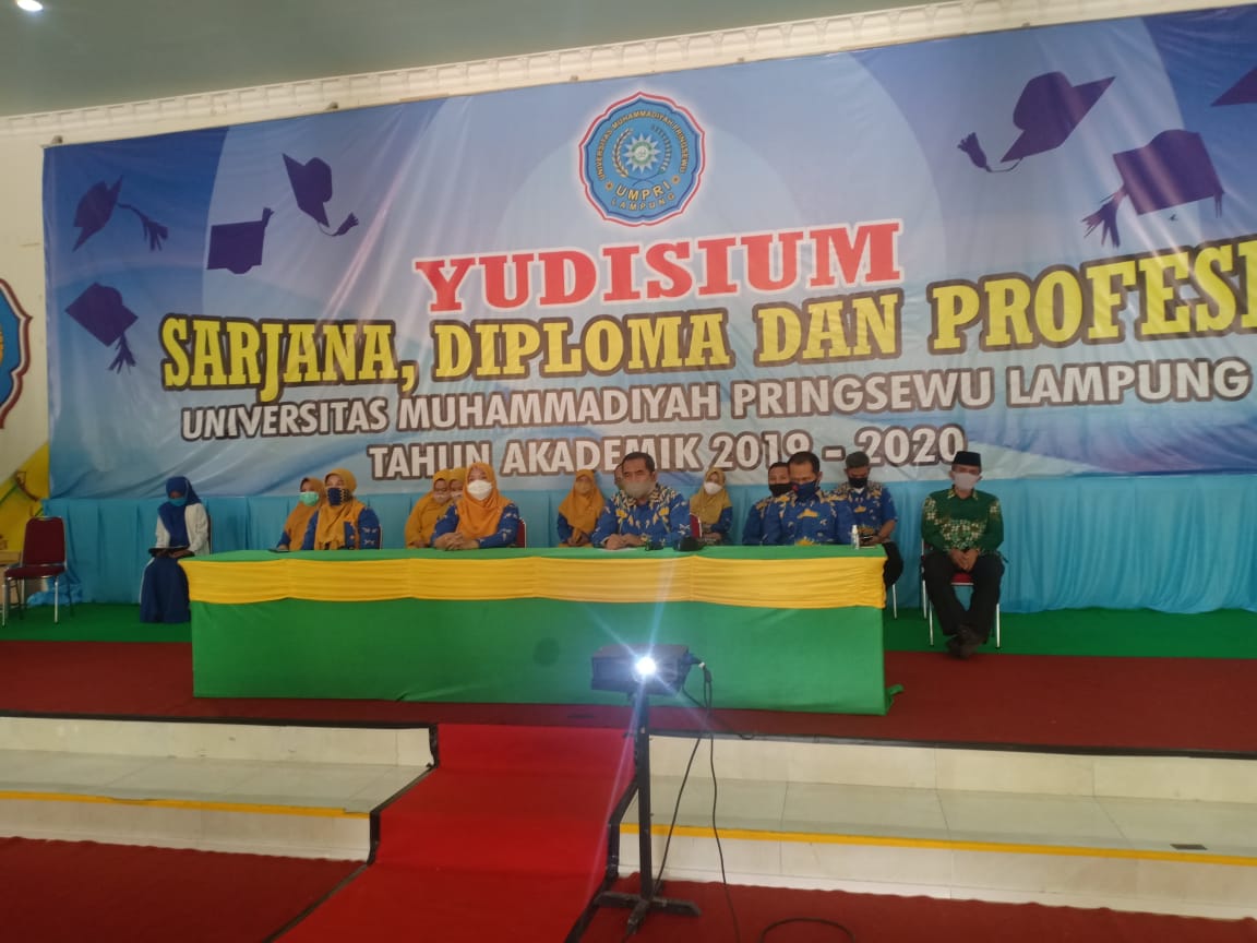 Universitas Muhammadiyah Pringsewu (UMPRI) gelar Yudisium  Periode ke III dan IV di Era New Normal dengan Online.