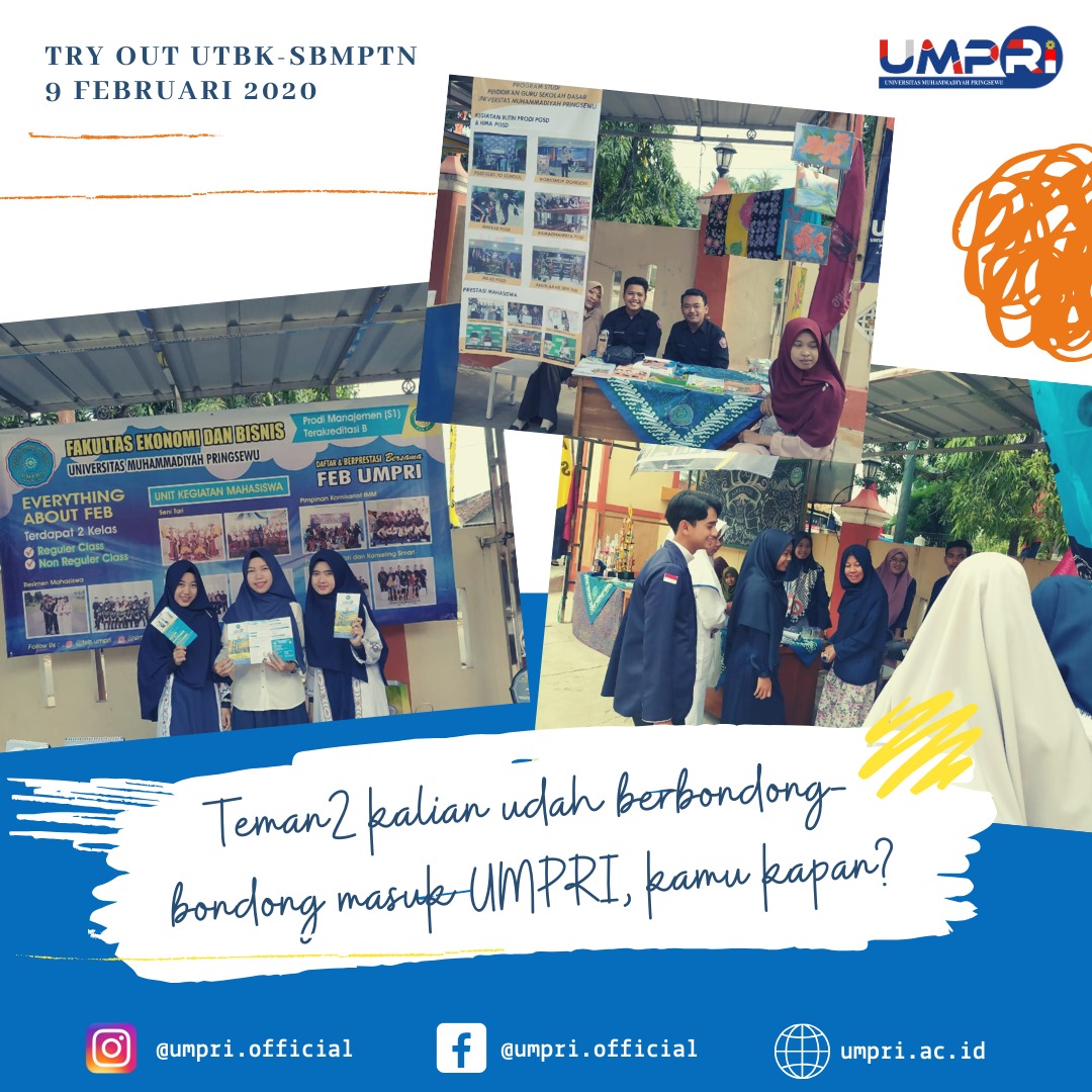 UMPRI adakan Try Out UTBK - SBMPTN bersama Pelajar SMA-SMK-MA se Lampung