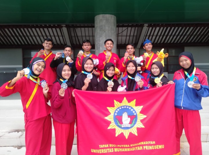 Tapak Suci UMPRI borong juara di Pencak Silat Lampung Internasional championship 5.
