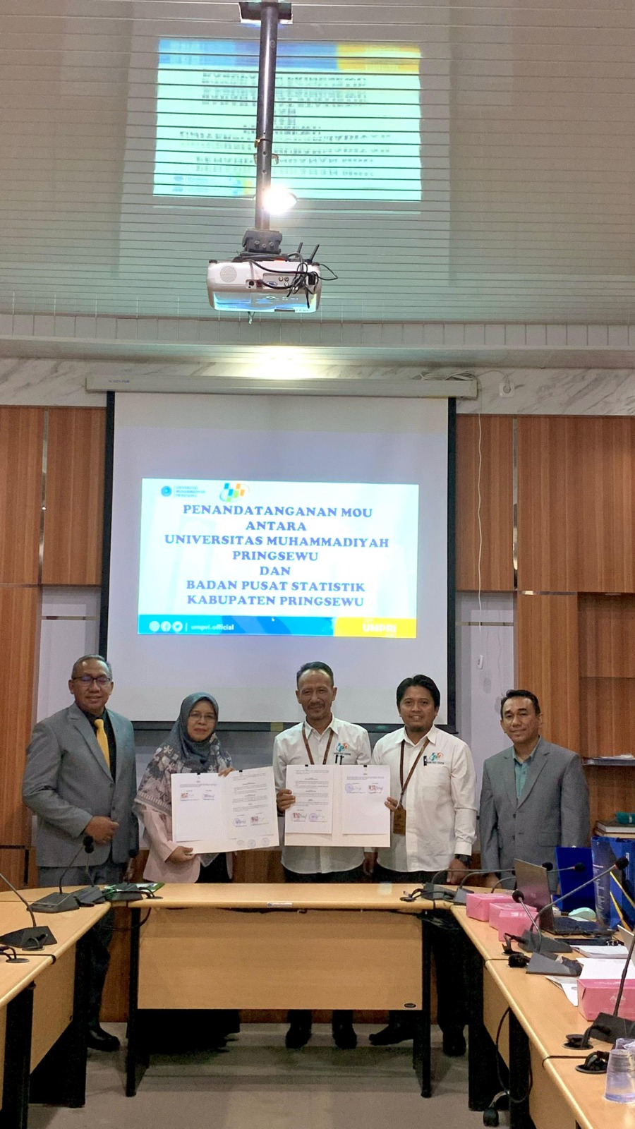 Universitas Muhammadiyah Pringsewu dan BPS Kabupaten Pringsewu Jalin Sinergi melalui MoU untuk Penguatan Data dan Riset