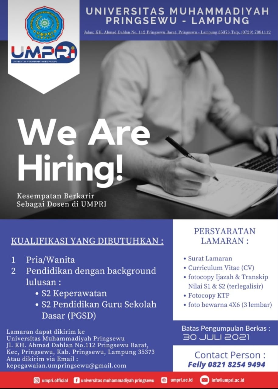 We Are Hiring!