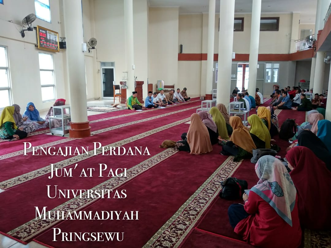 Lembaga AIK UMPRI adakan Kajian Rutin Jumat pagi bagi seluruh Dosen dan Karyawan UMPRI perdana di tahun 2020.