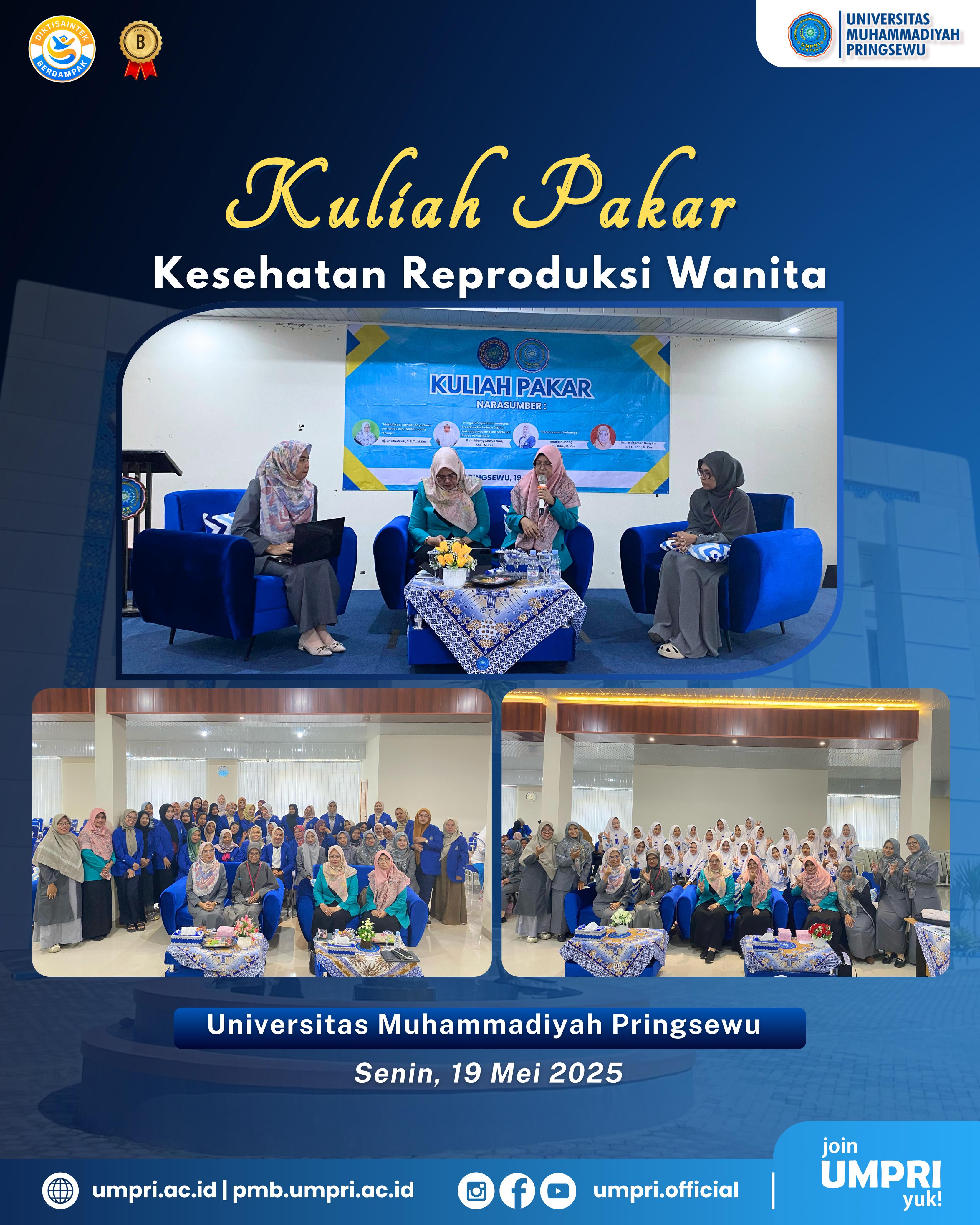 Prodi Sarjana dan Pendidikan Profesi Bidan UMPRI Gandeng FKES UMMADA Gelar Kuliah Pakar