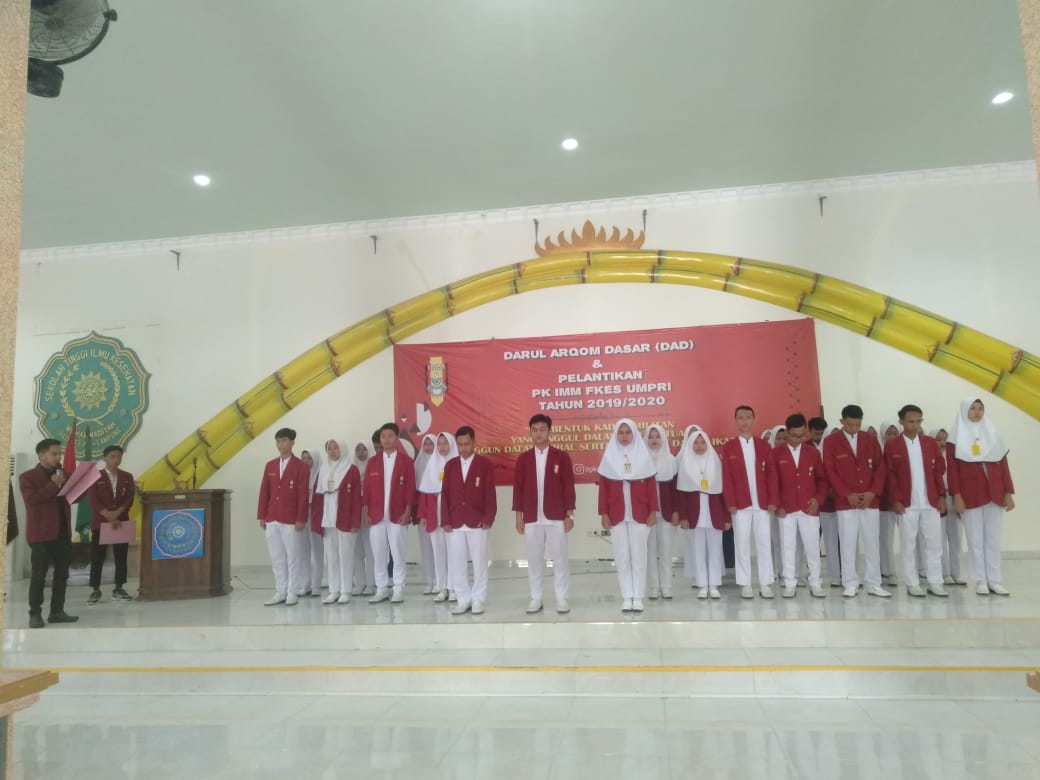 PK IMM FKES UMPRI adakan Darul Arqom Dasar ( DAD ) dan Pelantikan PK IMM FKES UMPRI tahun 2019-2020