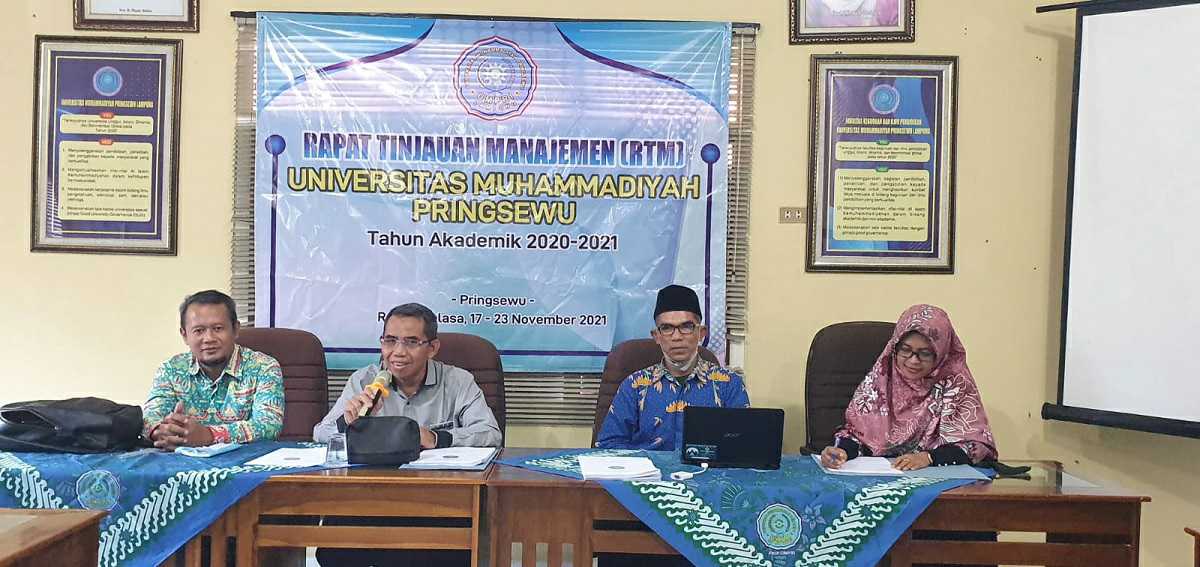 UMPRI Menggelar Rapat Tinjauan Manajemen (RTM) Tahun 2020-2021